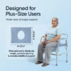 HDCH_01 Frido Heavy Duty Commode Chair