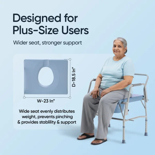 HDCH_01 Frido Heavy Duty Commode Chair