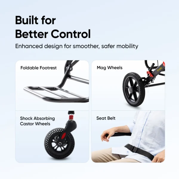 Frido Foldable Travel  Wheelchair