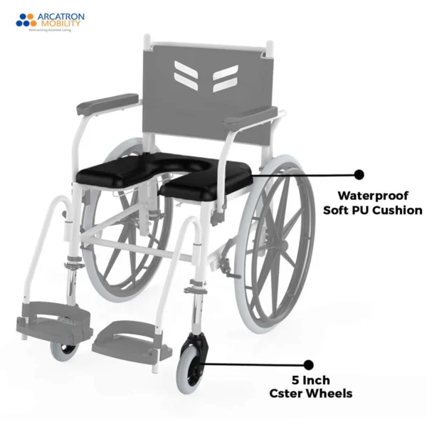 Prime FPS005 | Self Propelled Shower Commode Wheelchair