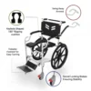 GO Self Propelled | Travel and Shower Commode Wheelchair